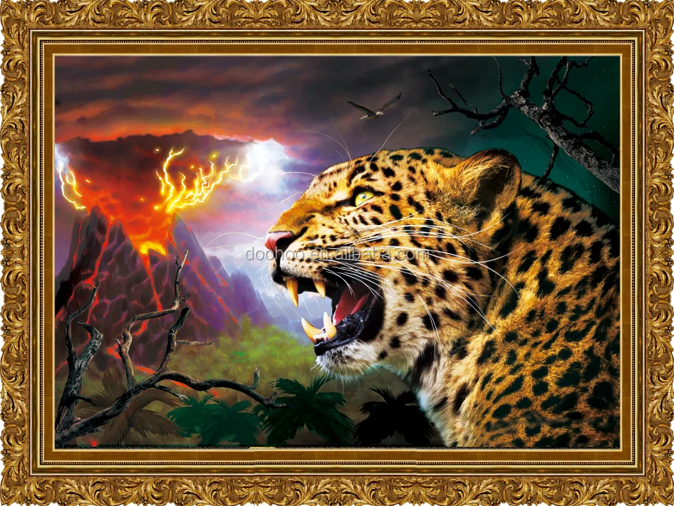 
hot wholesale animal lenticular PP/PET 3d picture for home decoration 