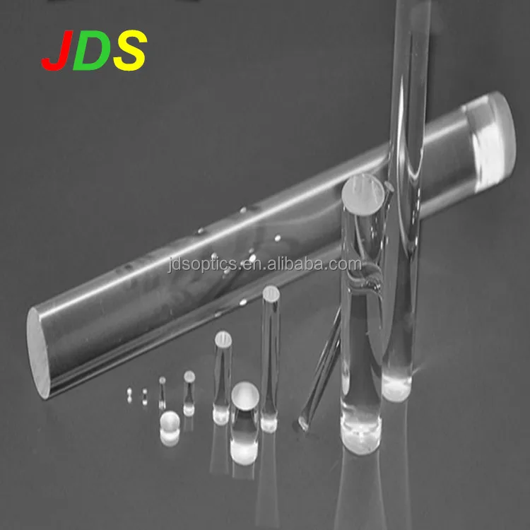 JDS rod aspheric glass lenses for led Nd YAG Crystal Rod Laser lens