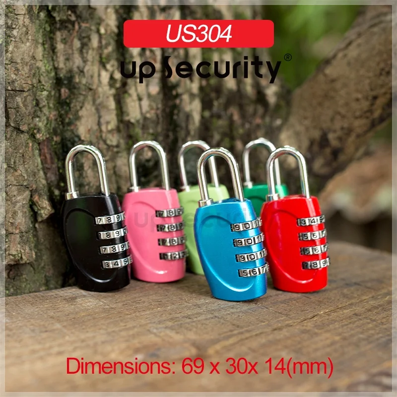 Mini Padlock Travel Suitcase Password Lock Security Luggage tag lock 4 Digit Combination Lock