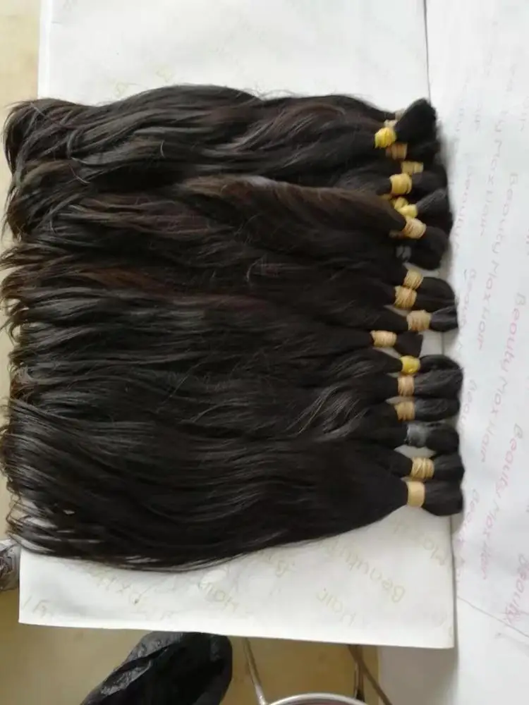 Top sale popular in Brazil South America market factory best quality real one donor raw material virgin hair bulk