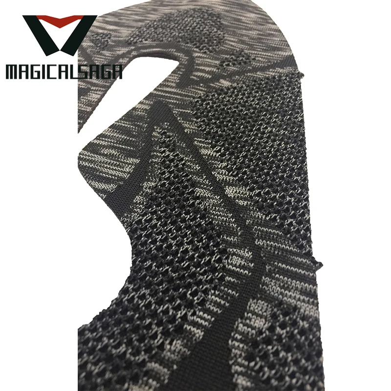 New arrivals sport shoe vamp racer upper flyknit material for shoes