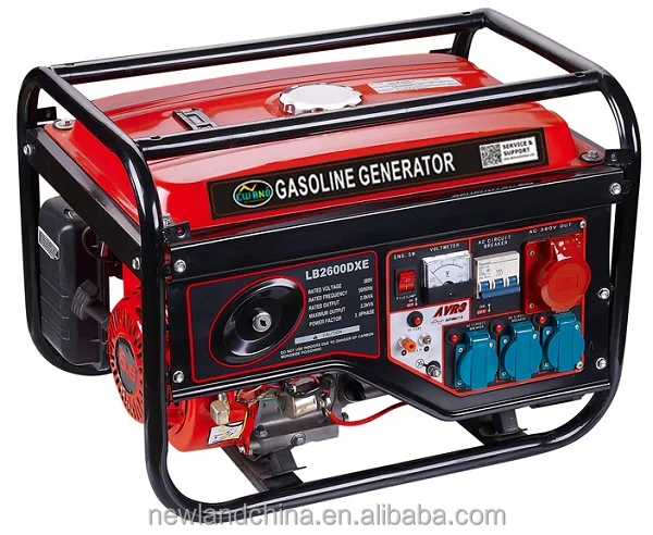 2.3kW 3 pahse портативный 6.5hp 196cc бензиновый генератор с воздушным охлаждением