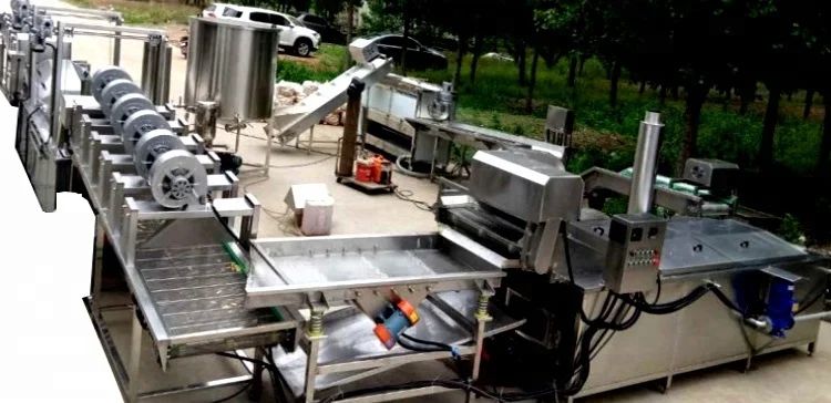 
Automatic potato chips production line capacity 500kg/h 