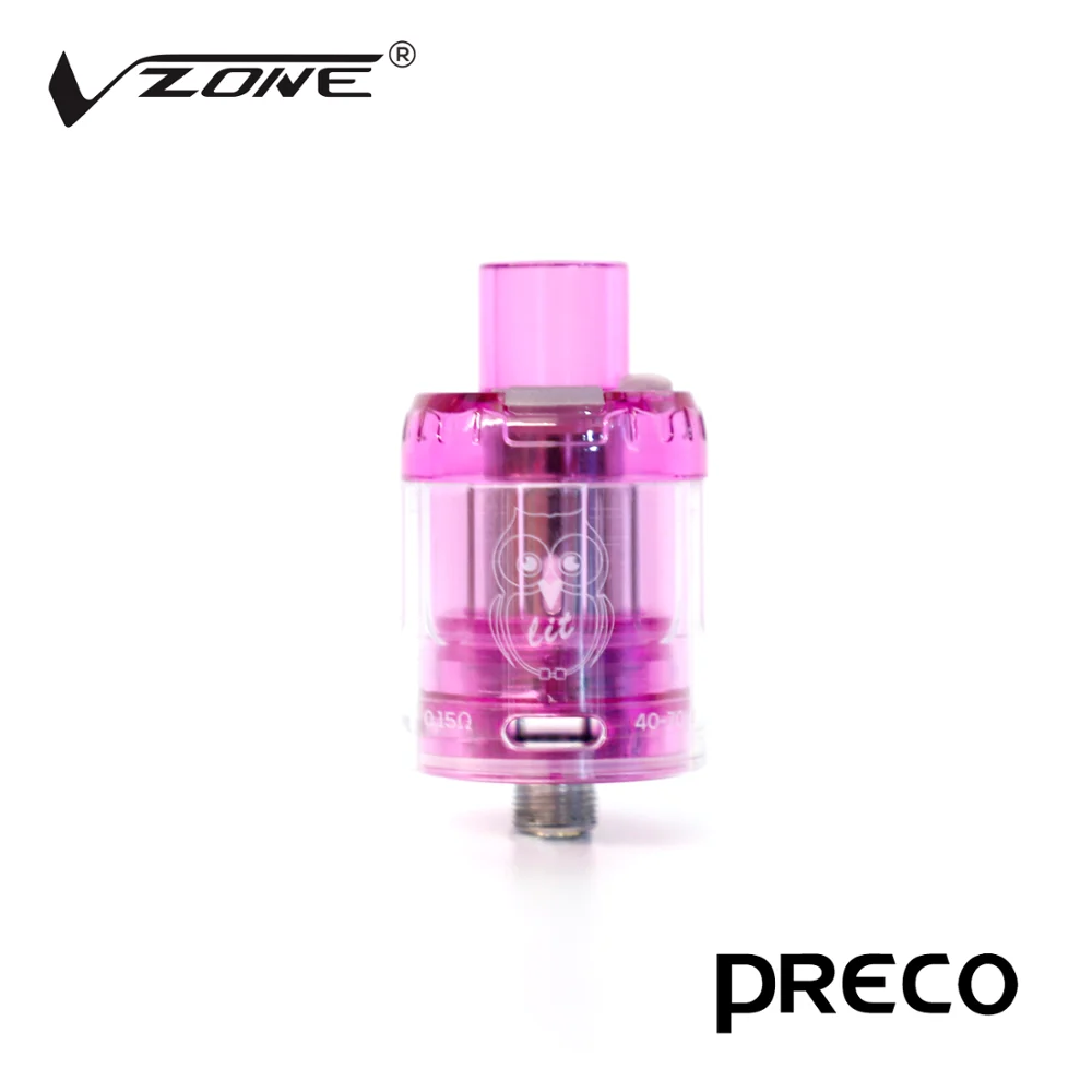 
Vzone hot selling vape atomizer Vzone Preco Tank with 0.15ohm Mesh Coil light weight disposable tank Vzone electronic cigarette 