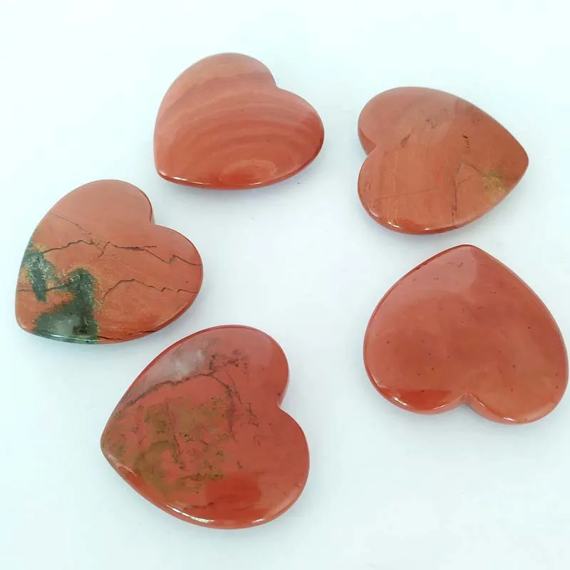 good quality red jasper puffy heart pendant red jasper stone pendant