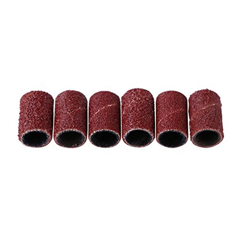 100 PCS/pack 80/120/180 Nail Dedicated Sanding Ring Grinding Head Polisher Essential Supplies Sand Circle Manicure Tool