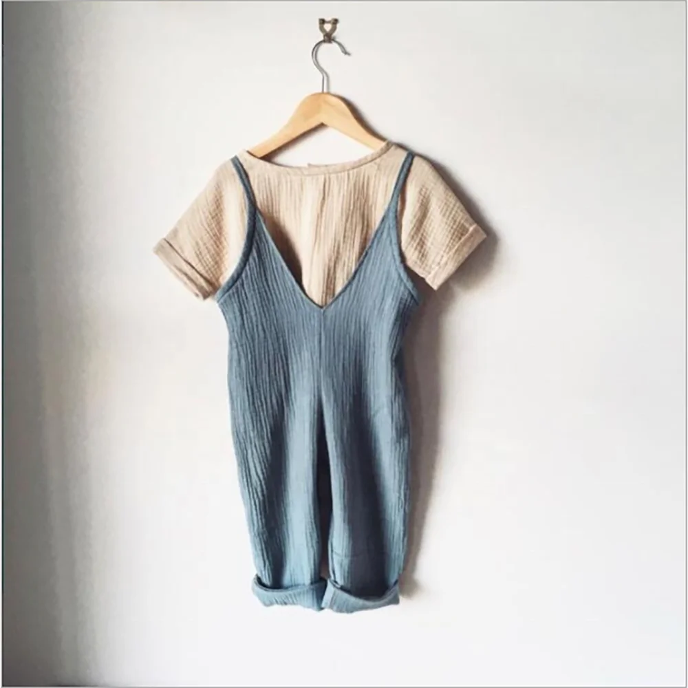 short sleeve linen baby romper baby wear blank infant rompers