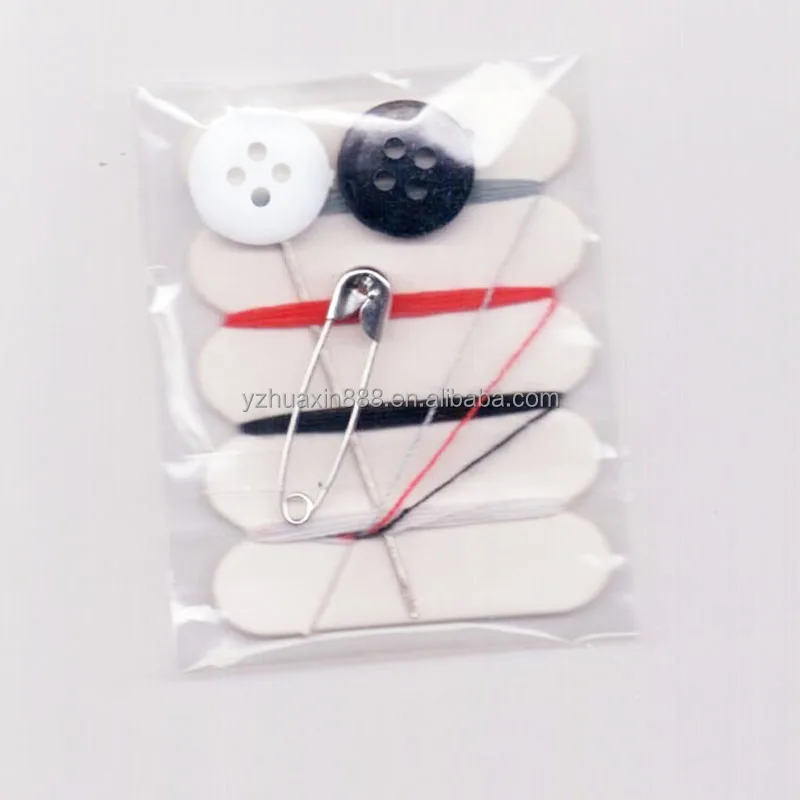 2016 new design cheap hotel use sewing kit / needle and thread kit