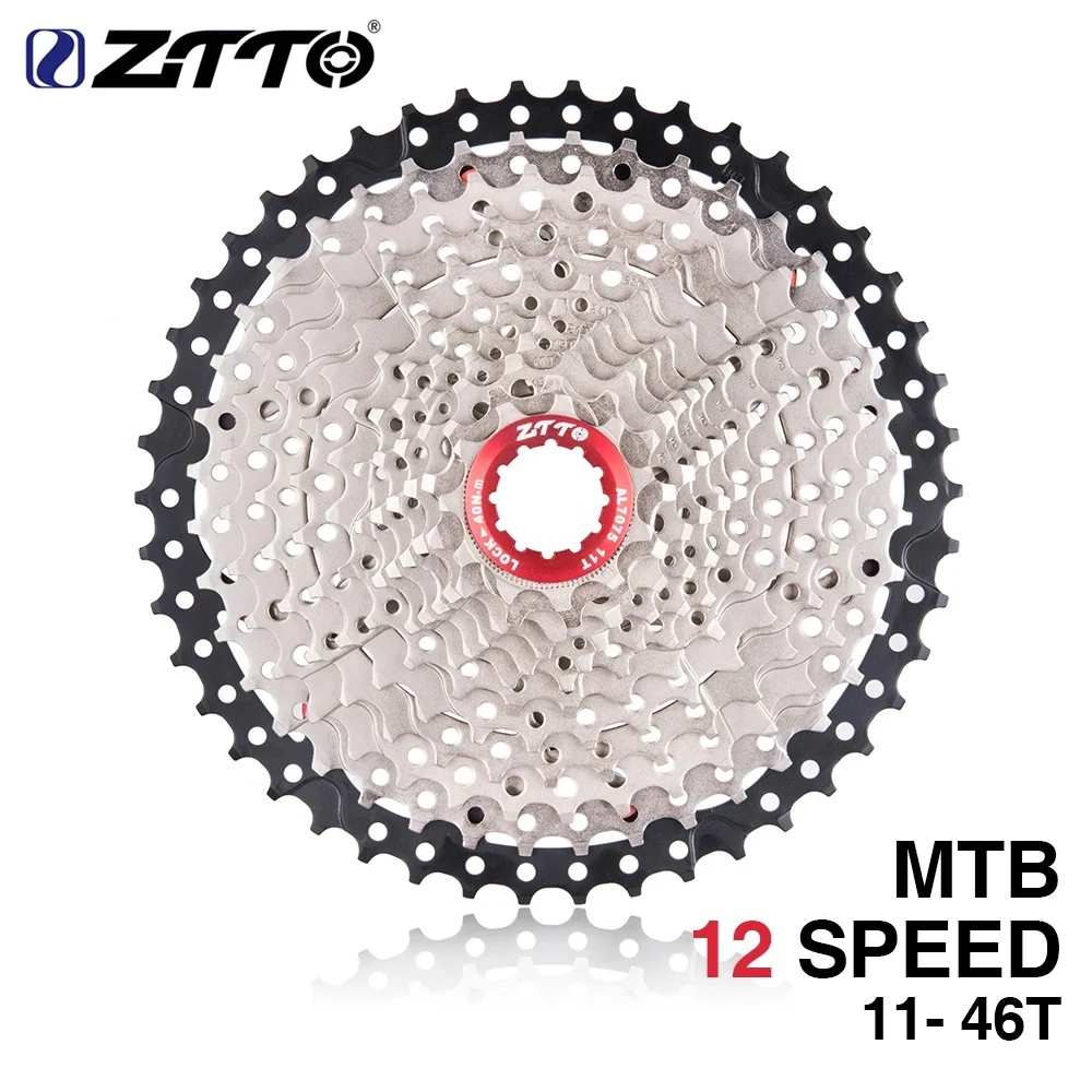 ZTTO MTB Mountain Bike 12 Speed 11-46t  Wide Ratio Freewheel Cassette