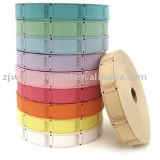 double roll rafflet ticket