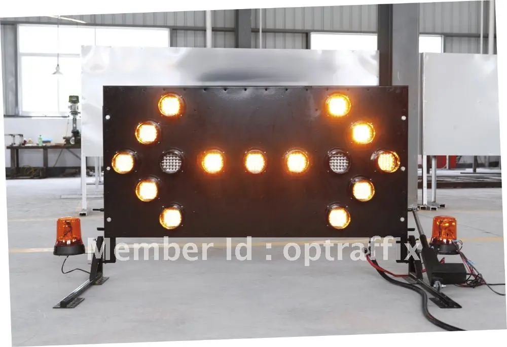 2016 5001 VMAB-15 Traffic Portable Warning Flashing Arrow Sign Safety Directional Arrow Panel Vehicle Mounted Arrow Board Sign
