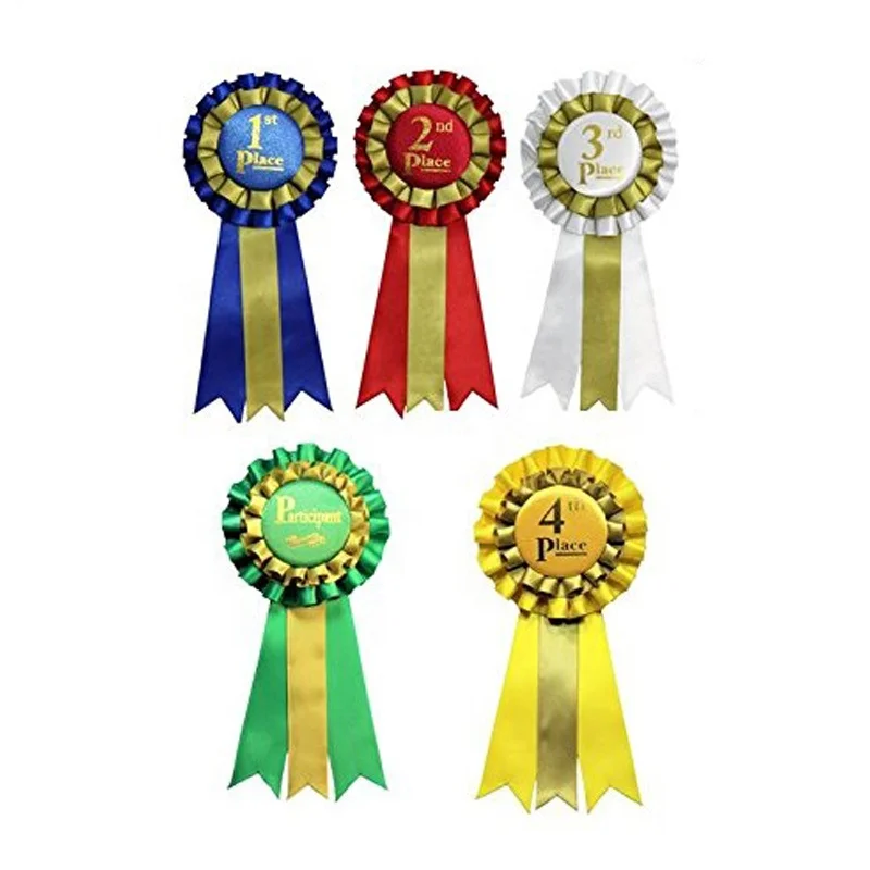 Custom Badge Ribbon Rosettes For Horse Show