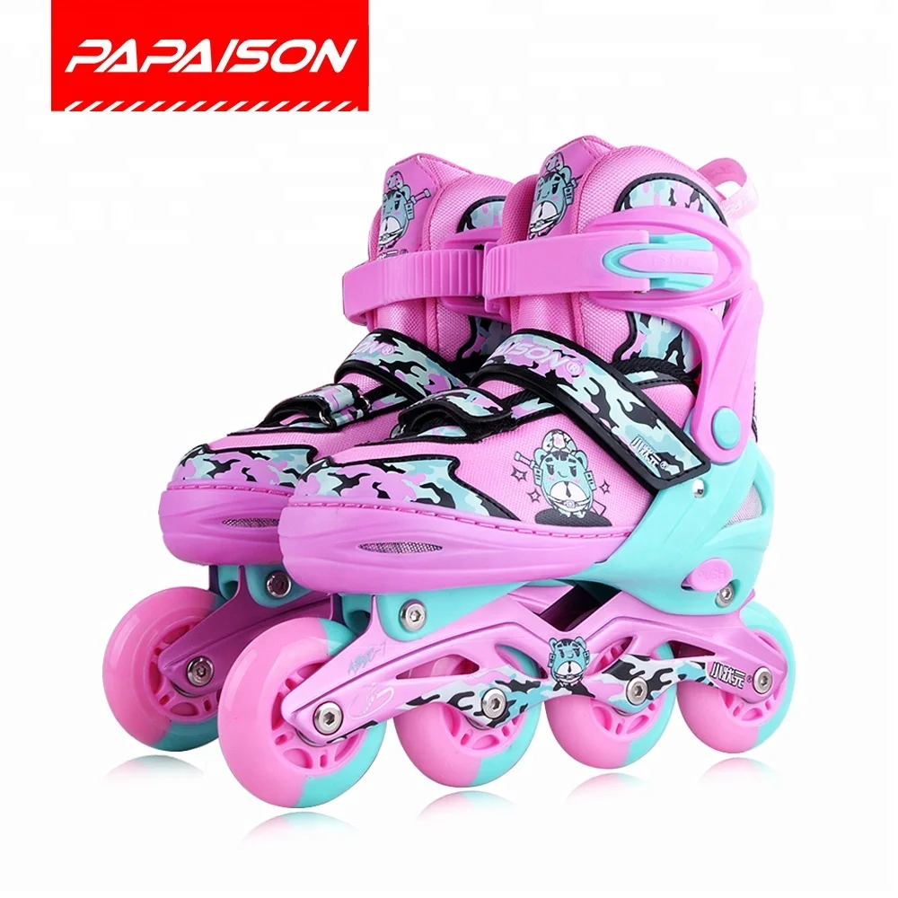 Роликовые коньки с алюминиевой рамой 4 колеса для девочек и женщин