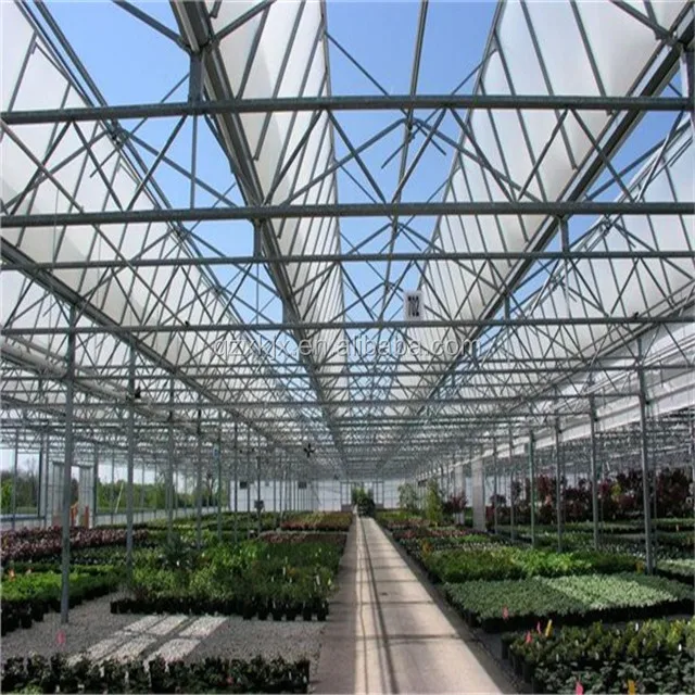 
China hot sale agricultural greenhouse multi span green house polycarbonate green house 