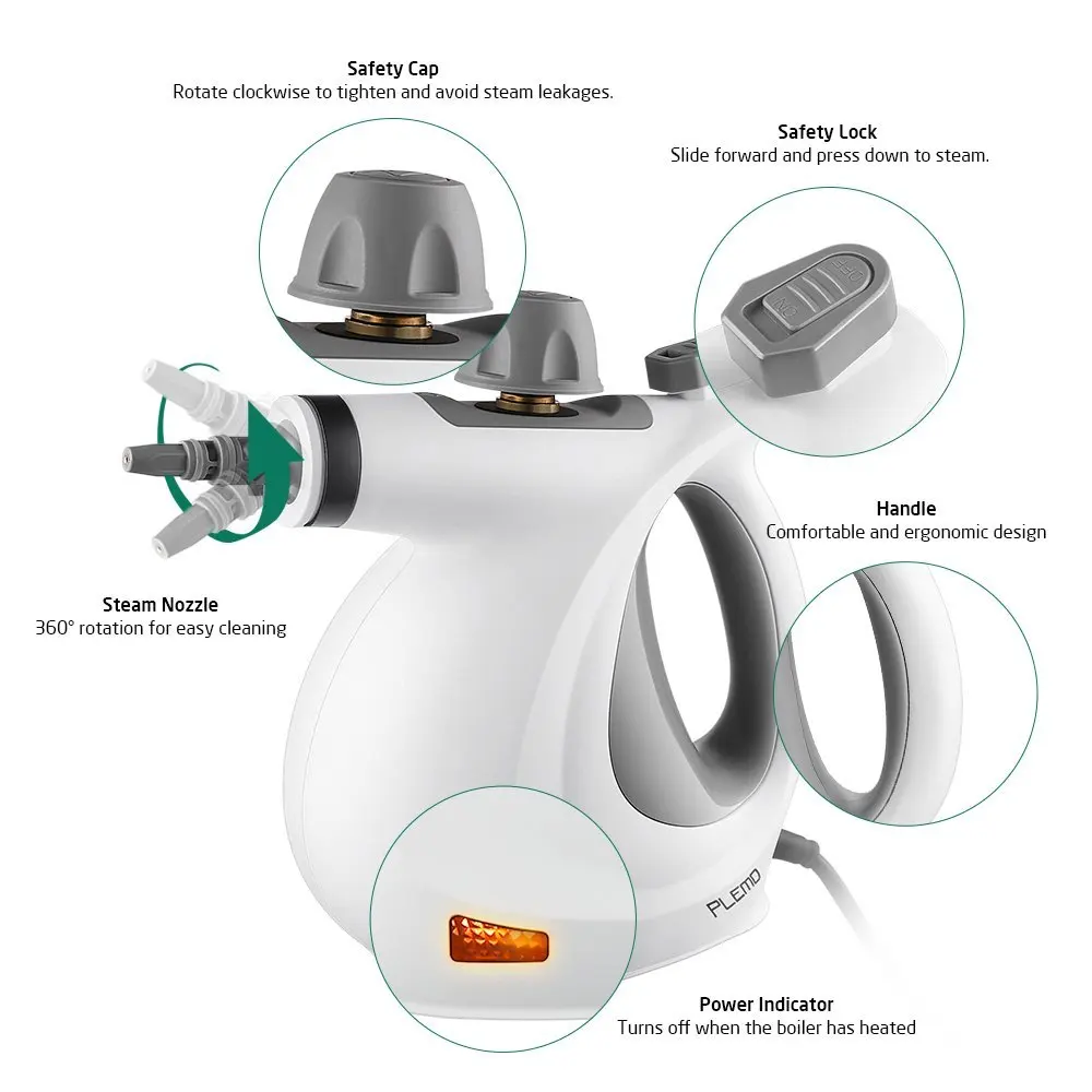 Whalle WHL-603 Deluxe Steamer Cleaning