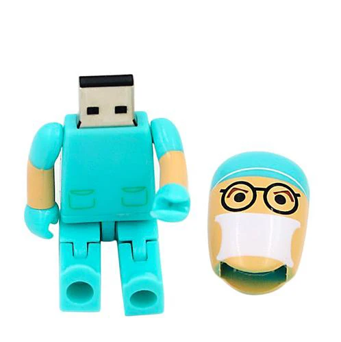 Hot Sale Doctor Style  USB Flash Drive 2.0 1GB 2GB 4GB Nurse Shape USB Memory Stick 3.0 Pen Drive  8GB 16gb 32gb 64gb