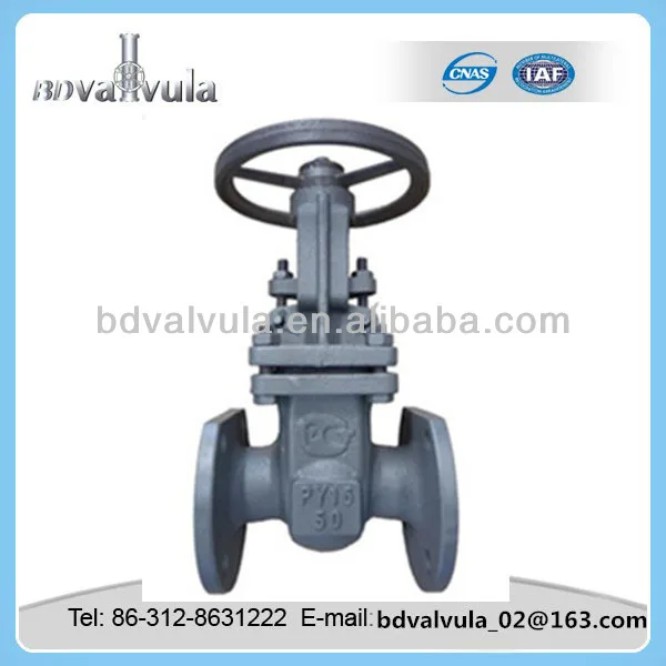 ГОСТ фланцевая задвижка PN16 из литой стали