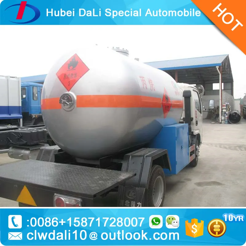 
Liquefied petroleum gas Bobtail Tank Truck 5000L LPG Skid Filling Truck for Cooking Gas Cylinder for Sales 