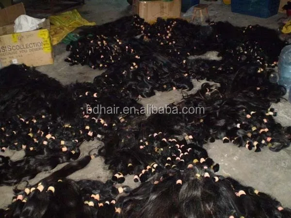 Silky smooth straight unprocessed indian natual color raw virgin bulk remy human hair can be blonde