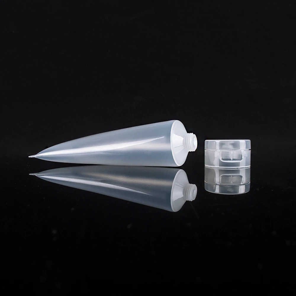 Customized PE Refillable Glossy Plastic Soft Tube Empty Squeeze Lotion Shampoo Bottles