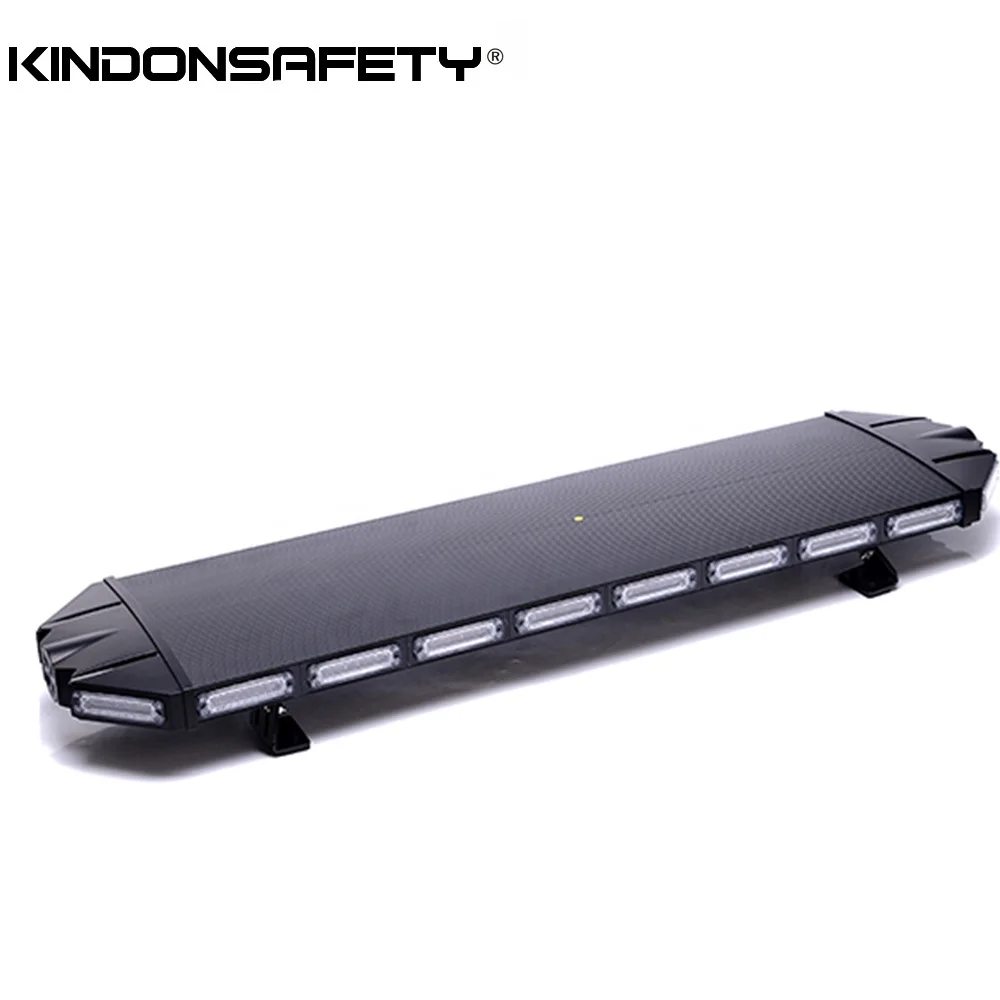New LED Warning Lightbar Strobe bar 3W Linear 6 LEDs DC12V 24V or multivolt Black Aluminum material 1200mm 47 inch
