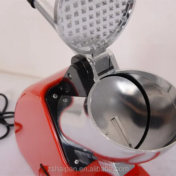 
250W Block Ice Shaver Machine Heavy Duty Snow Cone Maker Shaved Ice Swan Electric Crusher Classic Model 
