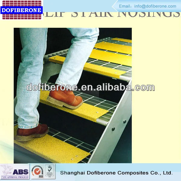 aluminum GRP Fibreglass stair nosing