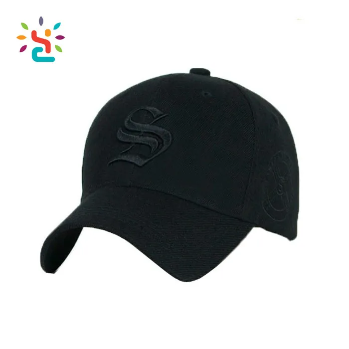 High Quality Baseball Cap Promotional Embroidery Black Sport Baseball Cap Custom New Embroidered Baseball Era Cap