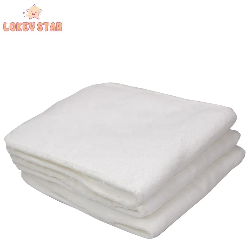 Lokeystar 4 layers Super Absorption Reusable Washable Microfiber Cloth Diaper Insert Pads