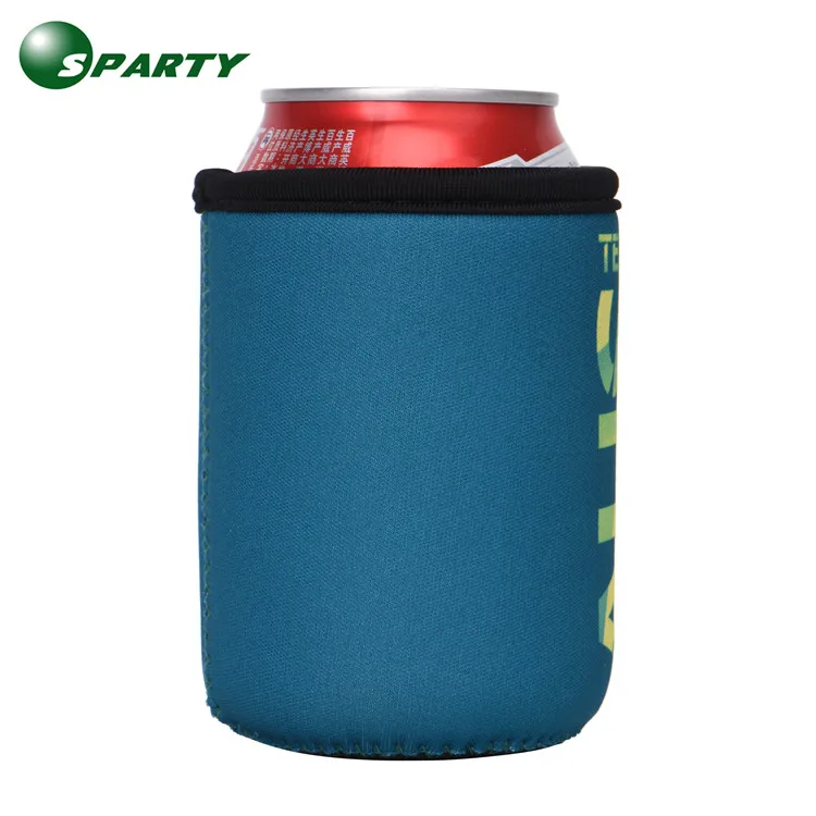 Custom embroidery logo thermal insulated magnetic neoprene beer can holder