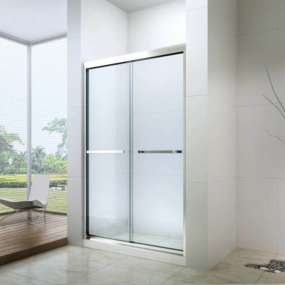 8MM Tempered Glass Shower Sliding Door Frosted Glass Bathroom Door