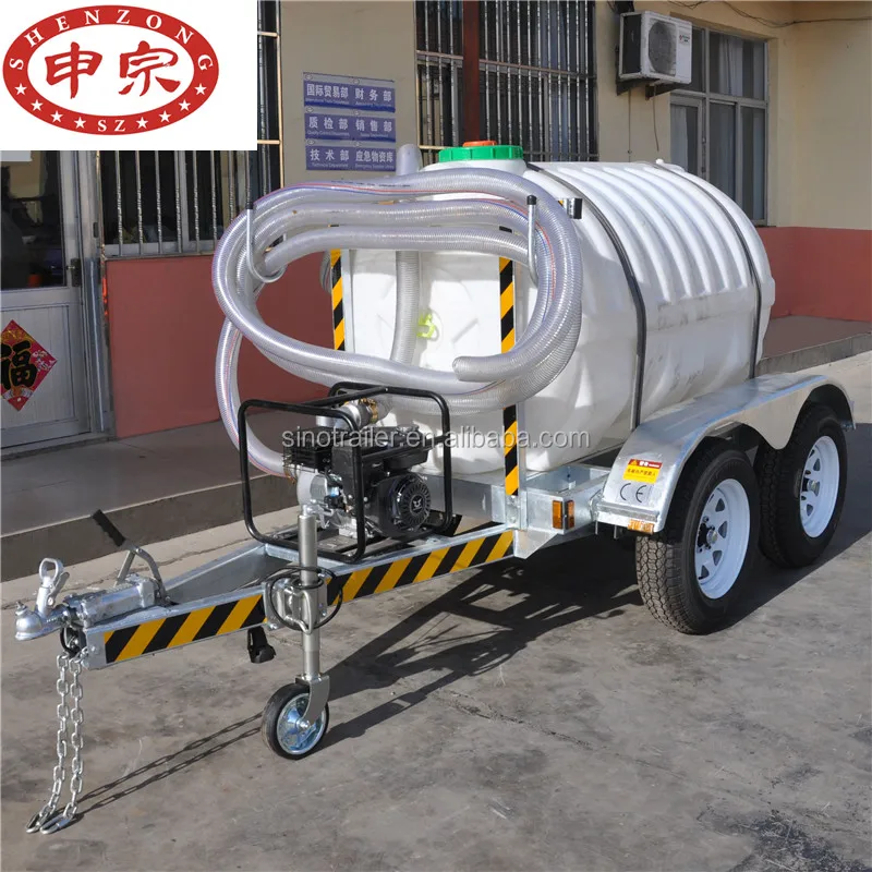 light duty plastic tank trailer water transport truck