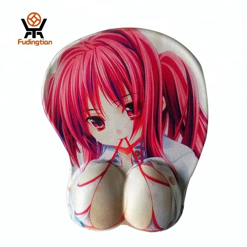 Anime 3D sexy custom ass breast gel oppai Silicone mouse pad boob mousepad with Wrist Rest