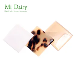 MiDairy Geometric Square Acetate Hair Barrettes Clamp Clips For Women