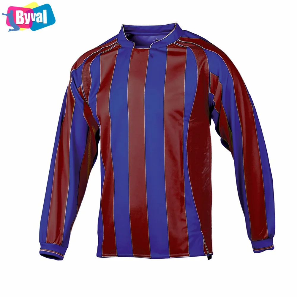 Byval Soccer T Shirt Long Sleeve Football Shirt Quick Dry Sublimation Jerseys Custom Logo Online Shopping