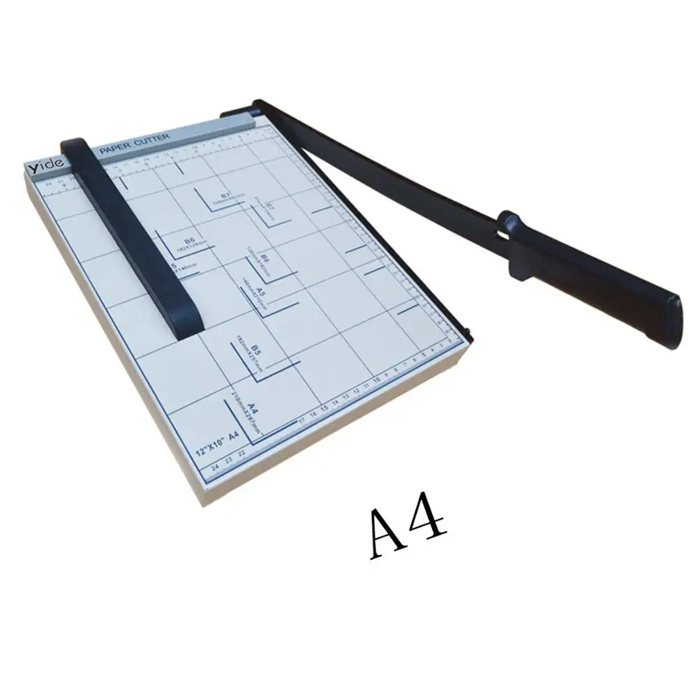 Multi function A4 steel paper cutter manual for office