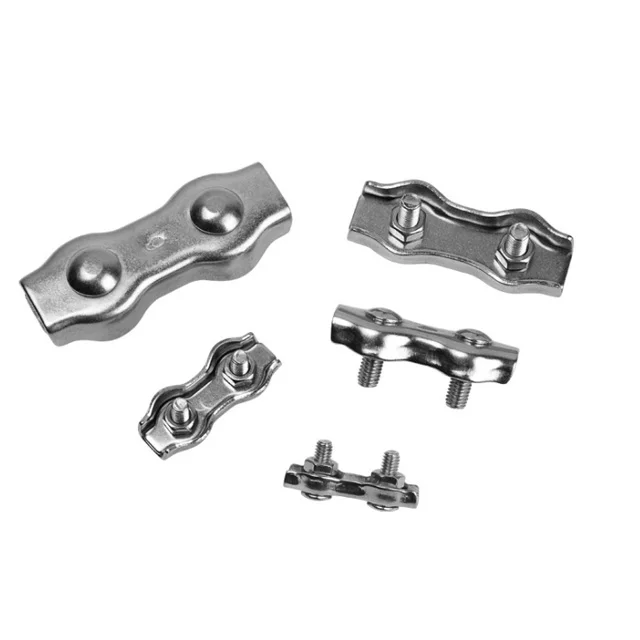 316 material small size M3 stainless steel electrical cable wire rope clamps