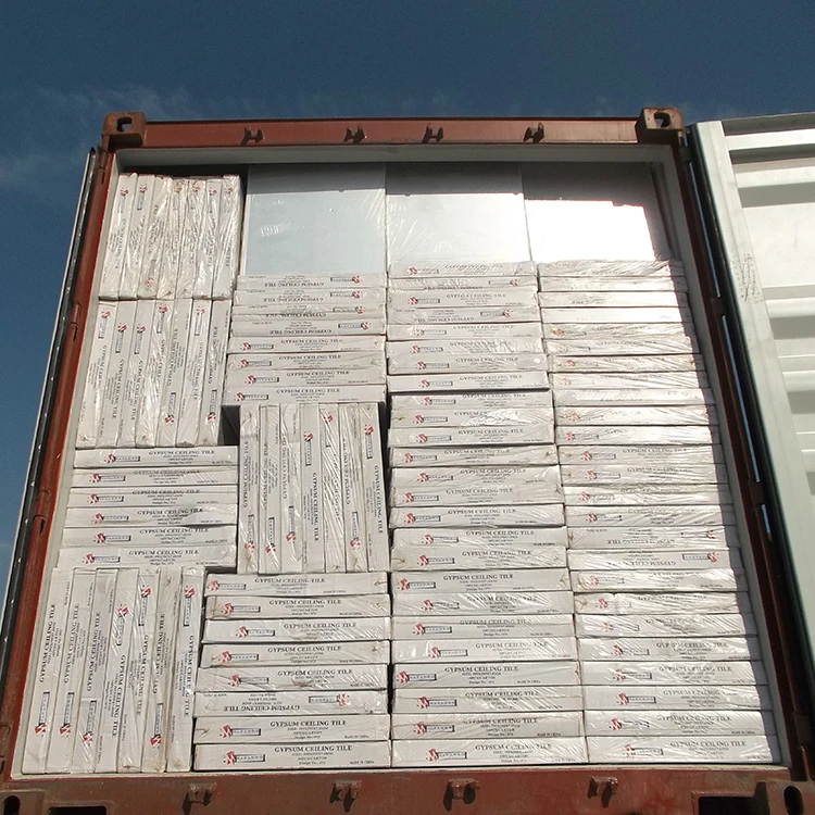 China 600x600 Different Types Of Modern Design Water-proof Waterproof Color PVC Gypsum Ceiling Board