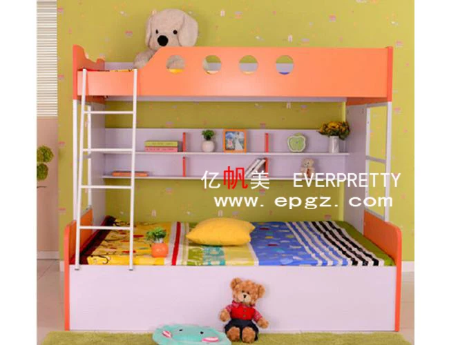 Modern wholesale european style wood children bedroom furniture bed set design