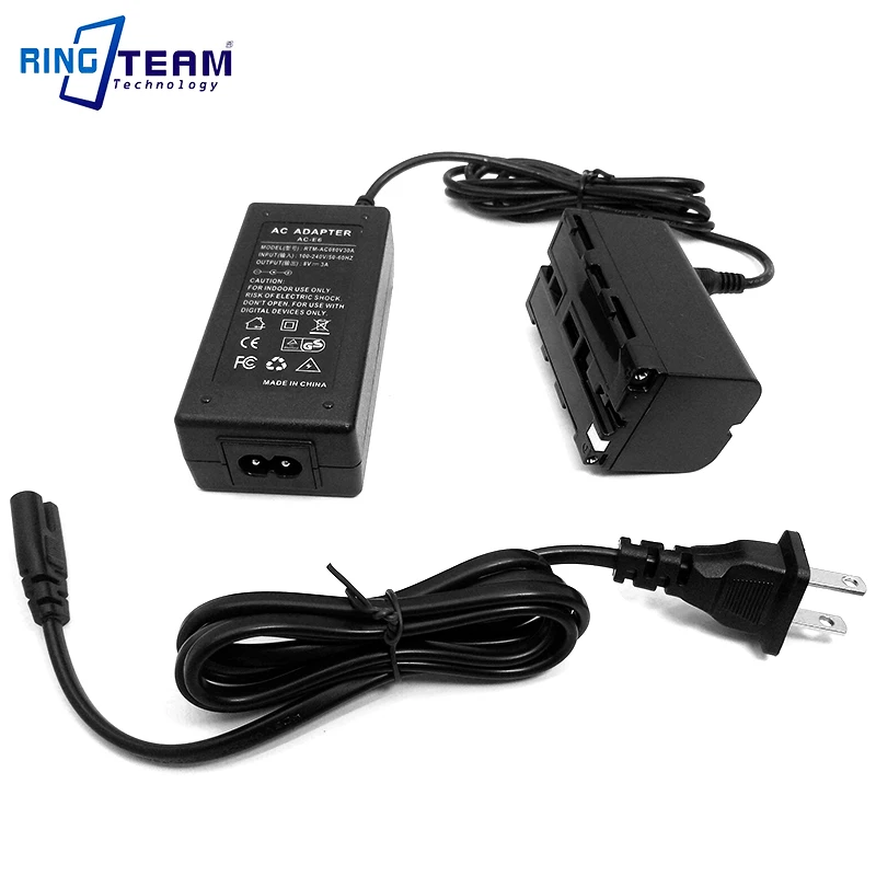 NP-F970 F550 NP-F750 аккумуляторной батареей плюс 8V 3A адаптер питания переменного тока для освещения во время фотосъемок NanGuan Neewer Andoer Светодиодная лампа видеосъемки YongNuo Viltrox