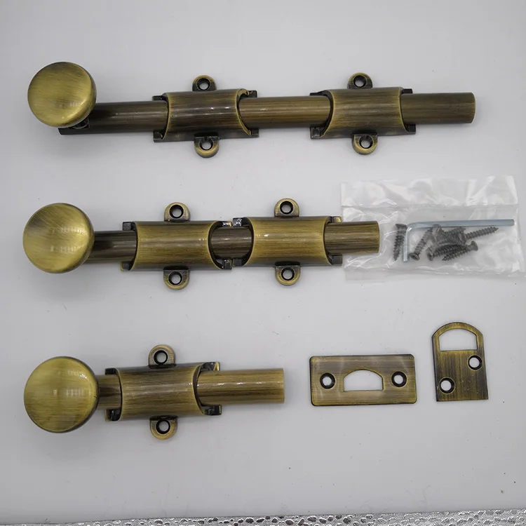 black brass  furniture hardware security door bolt Classical latch