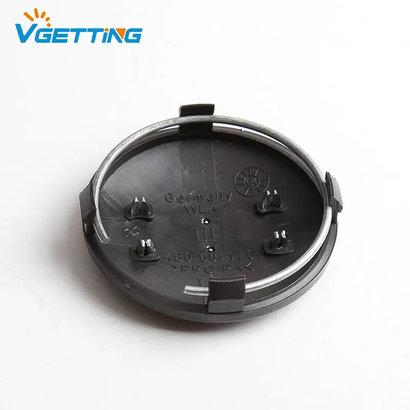 60mm Gray Black Center Caps Wheel Hub Caps for audi