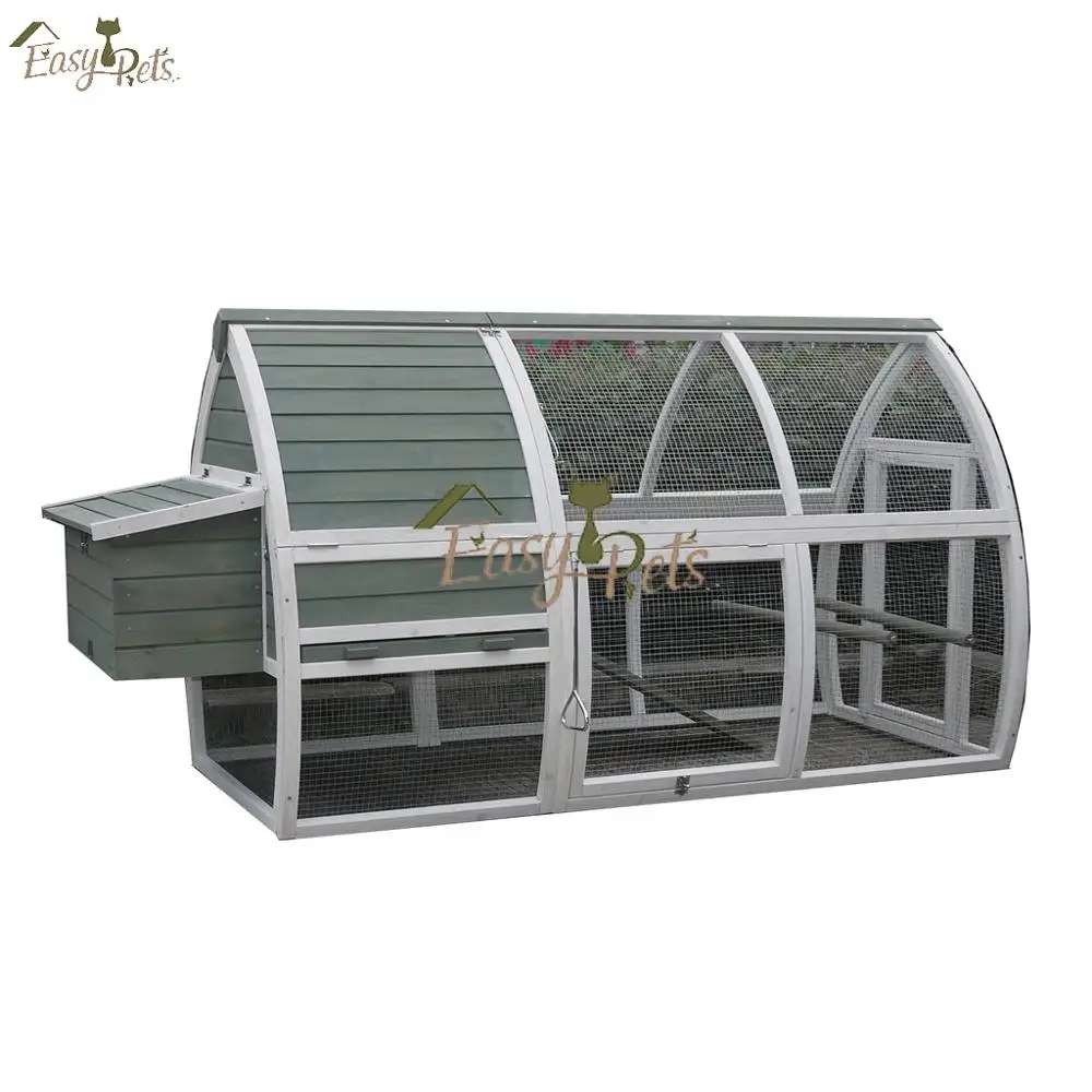Movable Portable New design large run waterproof wooden commercial chicken houses hen coop