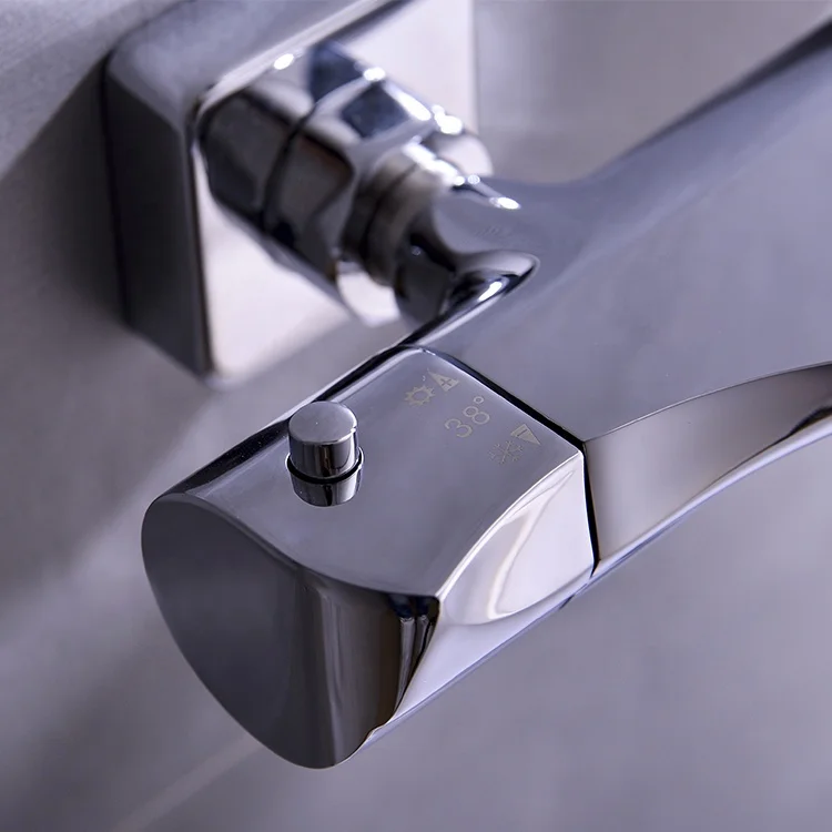 High Quality Thermostatic Egg Tube Chrome Shower Set Best Selling Fashion Shower Mixer Faucet For Bathroom