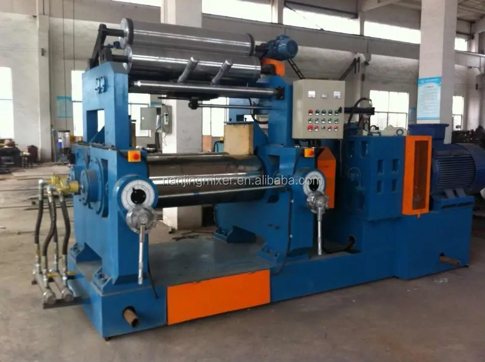 Смесительная машина 100 кг/18 дюймов, резиновая двухвальная открытая смесительная мельница