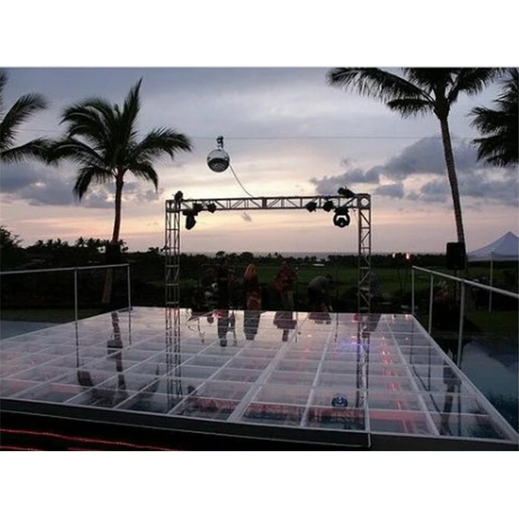 Стеклянная акриловая Свадебная концертная алюминиевая сценическая платформа Дешевая портативная