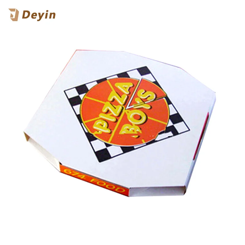  Оптовая продажа дешевых дюймовых коробок для пиццы с индивидуальной печатью