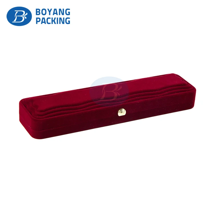 Wholesale Design More Styles Cute Felt Velvet necklace bracelet Jewelry Box with silk Lining