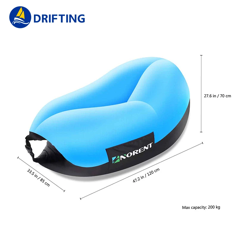 
Wholesale Inflatable Air Chair Bed Outdoor Camping Beach Lazy Sofa Waterproof Fast Fabric Inflat Camping Sleeping Bag 