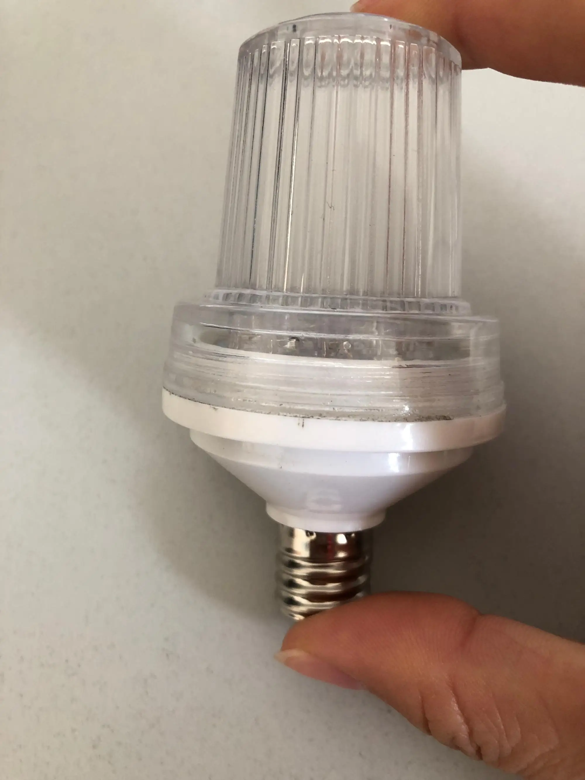 Белые Рождественские огни C9 E17 стробоскопические мигающие лампы-вспышки